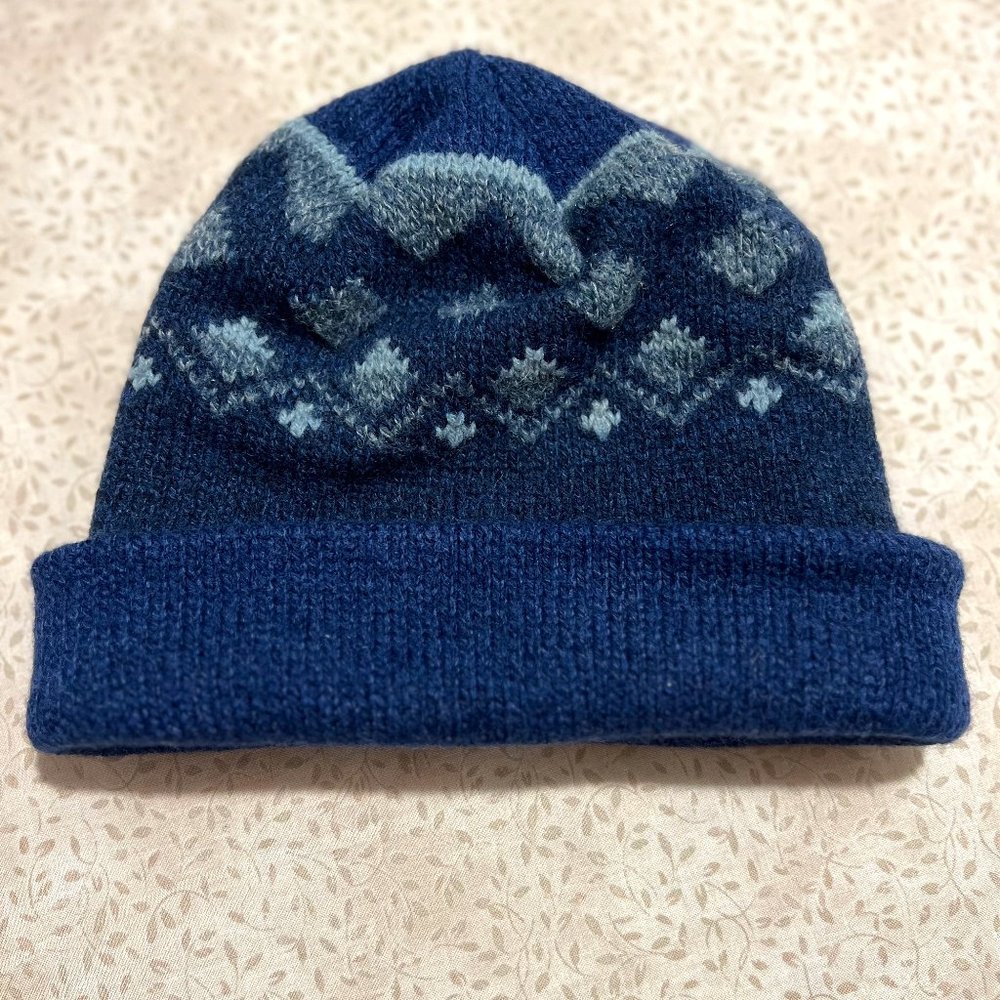 Blue winter hat